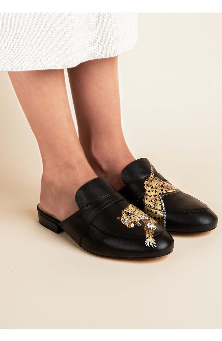 ALEPEL Leopard Mule, Alternate, color,