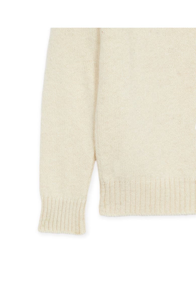Fortela Alpaca Crew Neck Sweater, Alternate, color, Off White