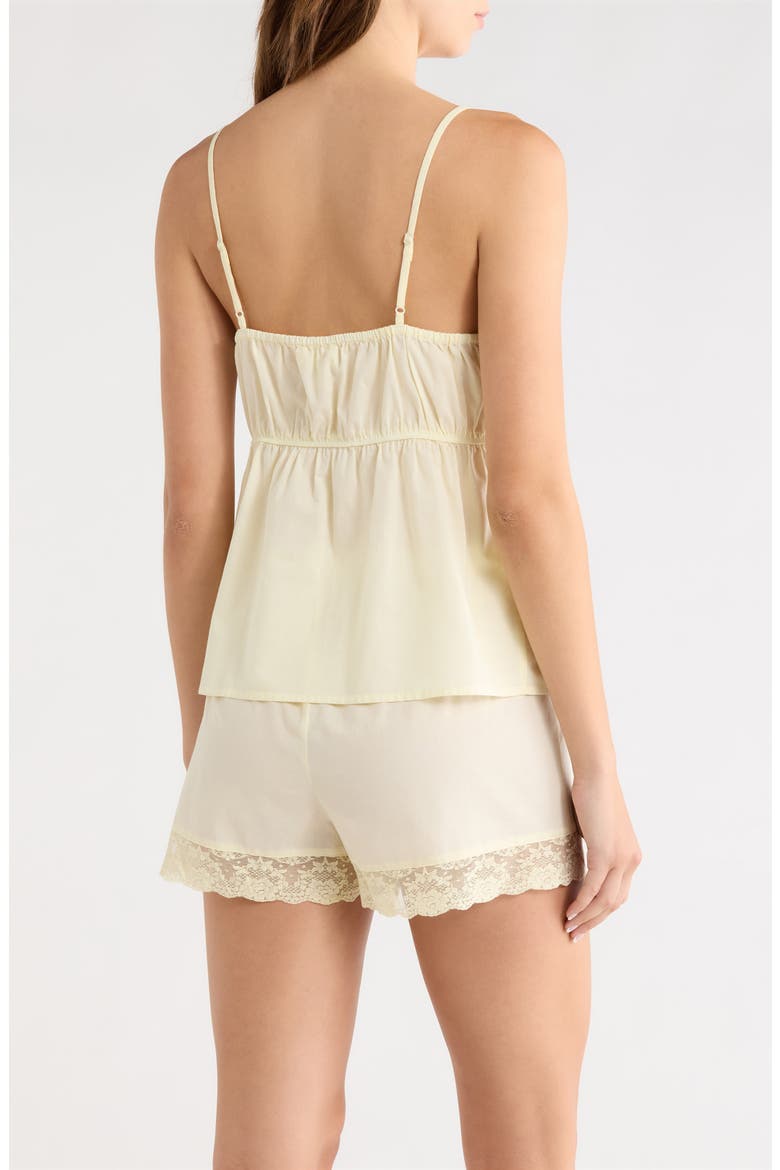 Flirty Short Cotton Pajamas, Alternate, color, YELLOW SORBET