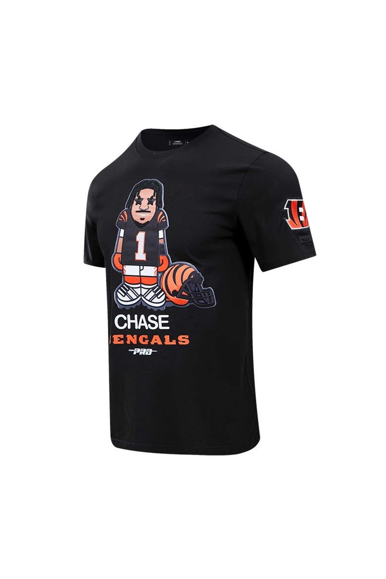 Men's Pro Standard Ja'Marr Chase Black Cincinnati Bengals Player Avatar Graphic T-Shirt, Alternate, color, Black