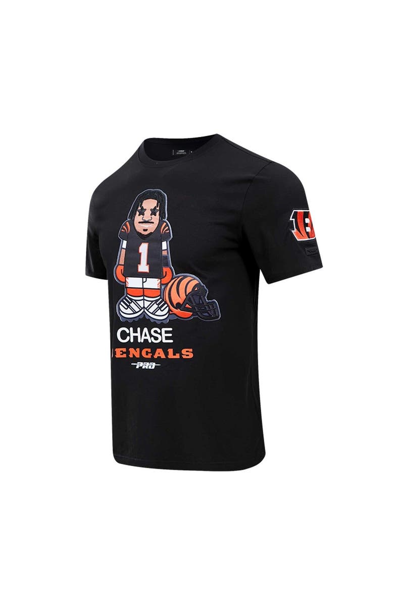 PRO STANDARD Men's Pro Standard Ja'Marr Chase Black Cincinnati Bengals Player Avatar Graphic T-Shirt, Alternate, color, Black