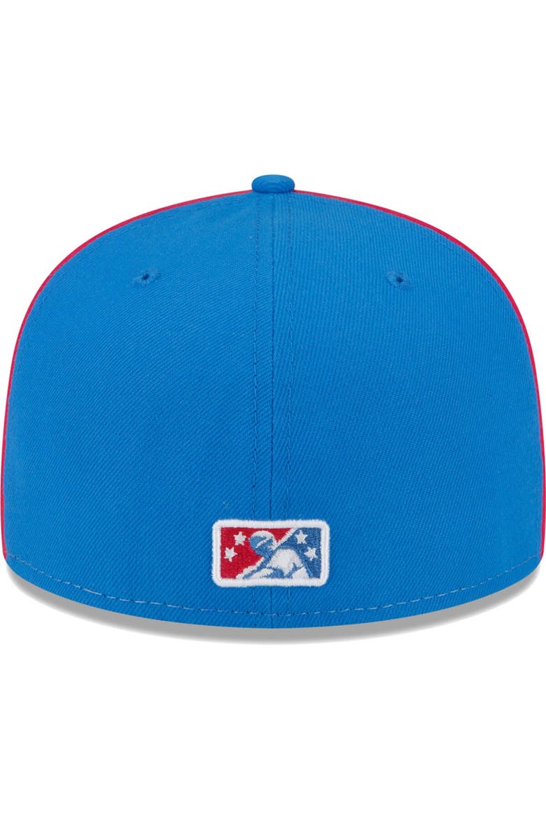 Men's New Era White/Blue San Antonio Missions Copa De La Diversion 59FIFTY Fitted Hat, Alternate, color, White
