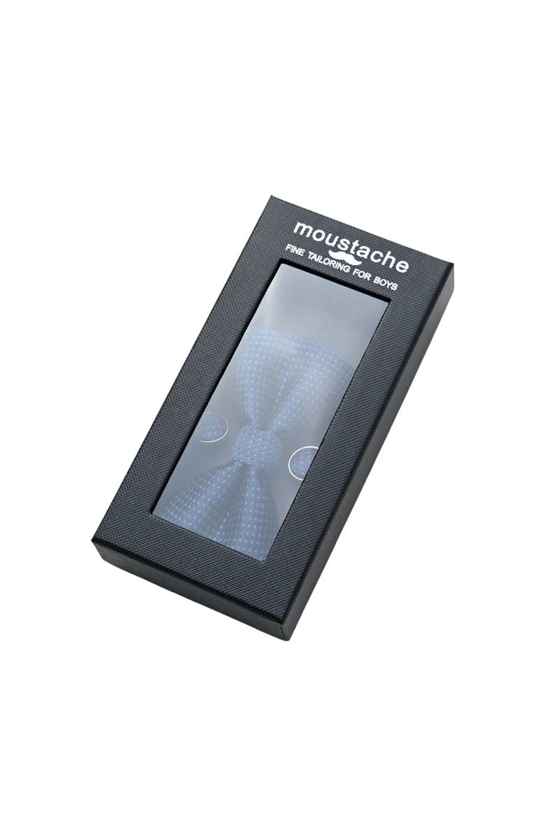 MOUSTACHE Patterned-Jacquard Bow Tie Set, Alternate, color, Navy