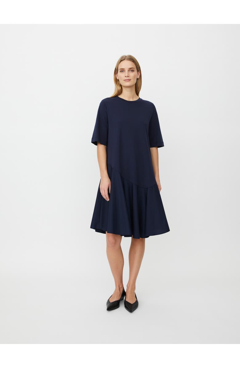 Masai Copenhagen MaNyloran Asymmetric Detail Dress, Main, color, Navy Blazer