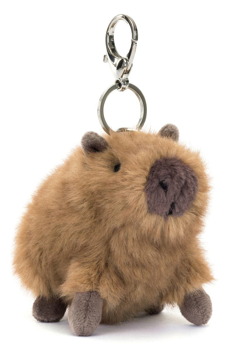 Jellycat Clyde Capybara Bag Charm, Main, color,