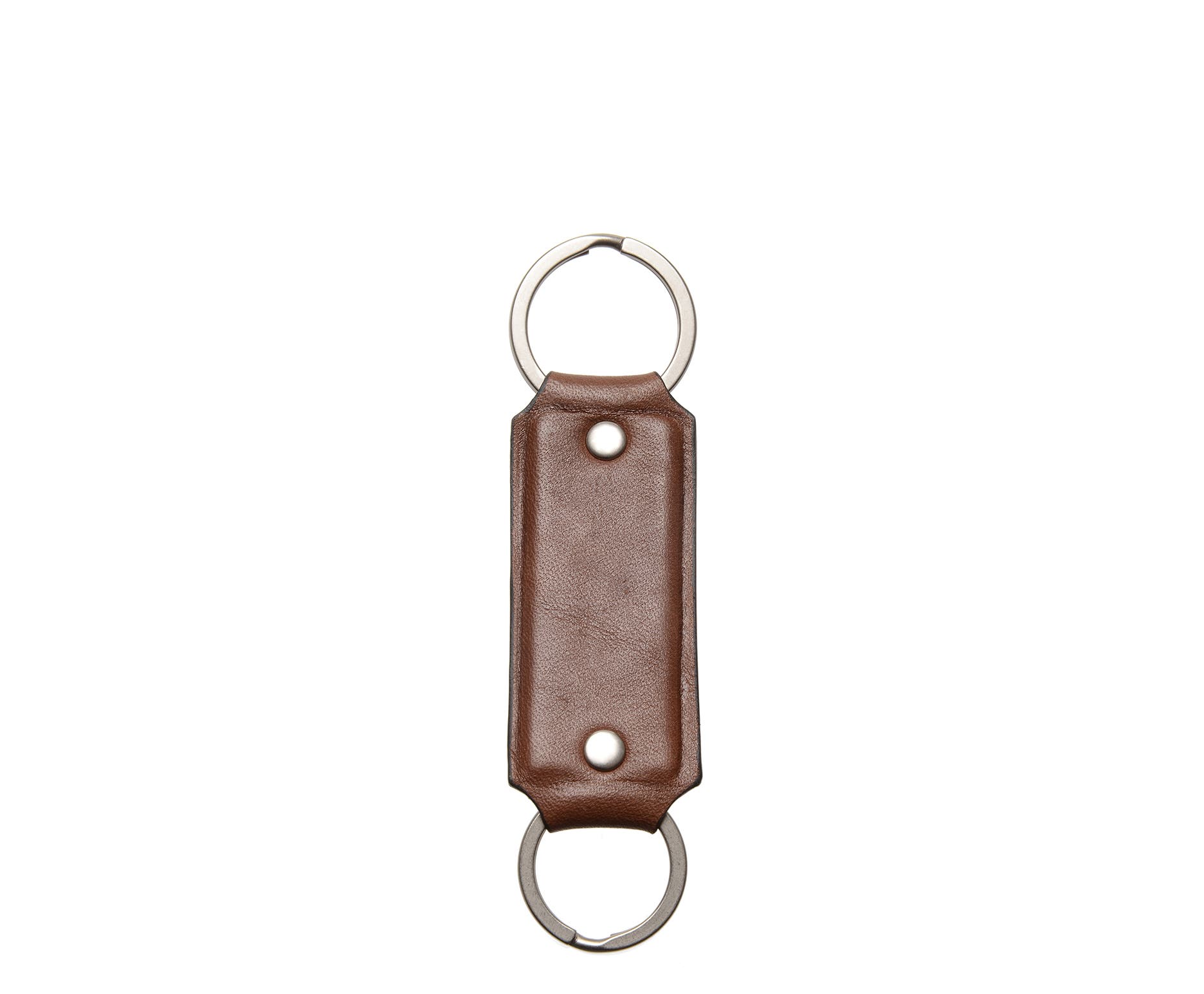 Irwin Leather Double Loop Key Chain, Alternate, color, Brown