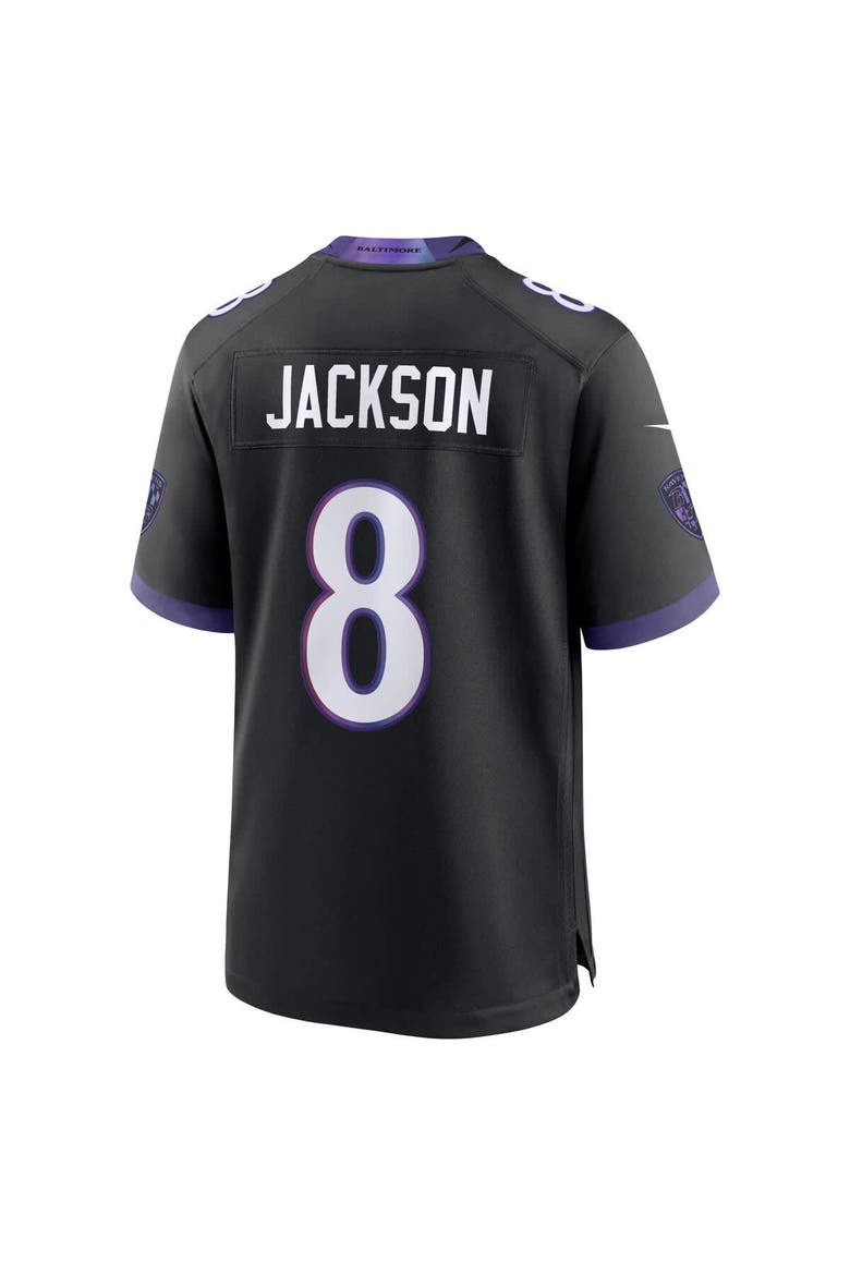 Men's Nike Lamar Jackson Black Baltimore Ravens Alternate Game Jersey, Alternate, color, Black