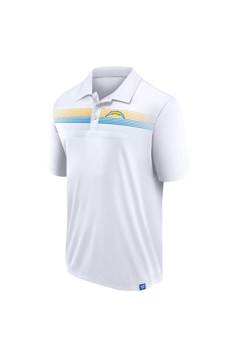 Men's Fanatics Branded White Los Angeles Chargers Victory For Us Interlock Polo, Alternate, color, White