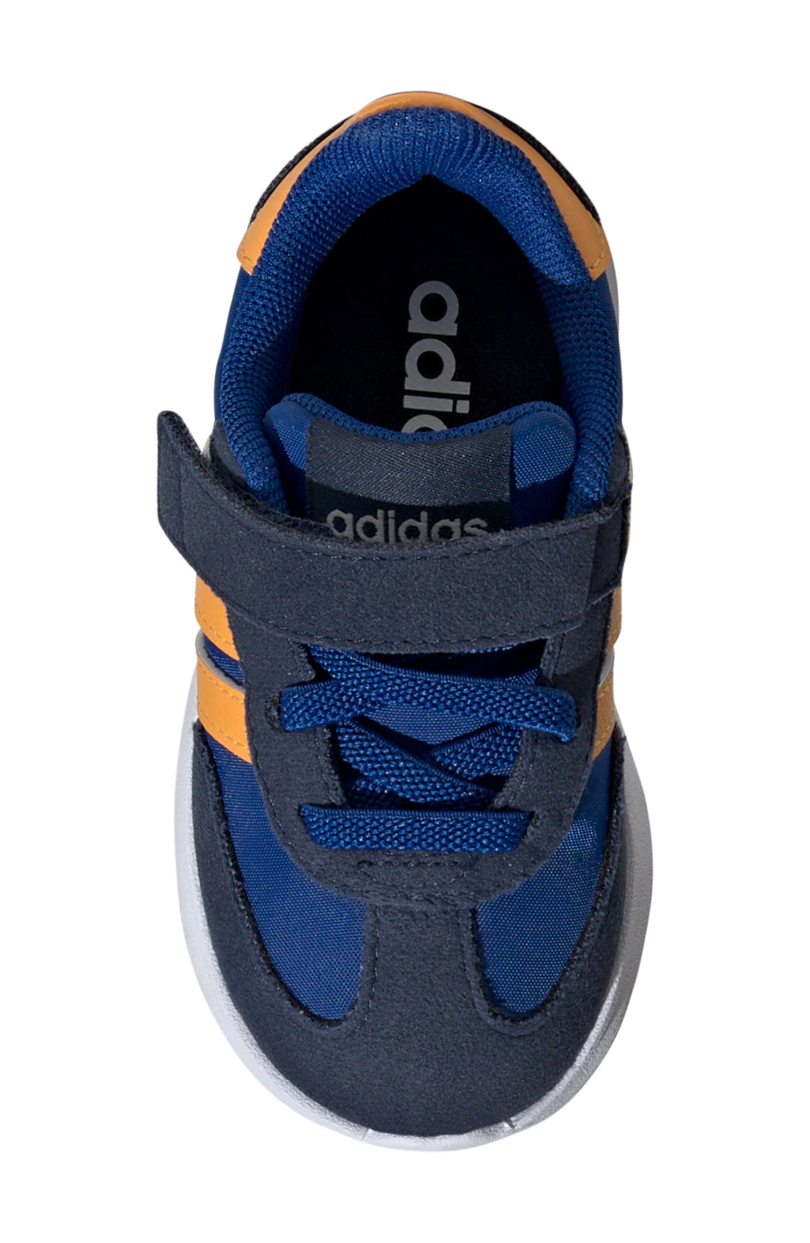 adidas Kids' Run '70s El I Sneaker, Alternate, color, Royal/ Gold/ Navy