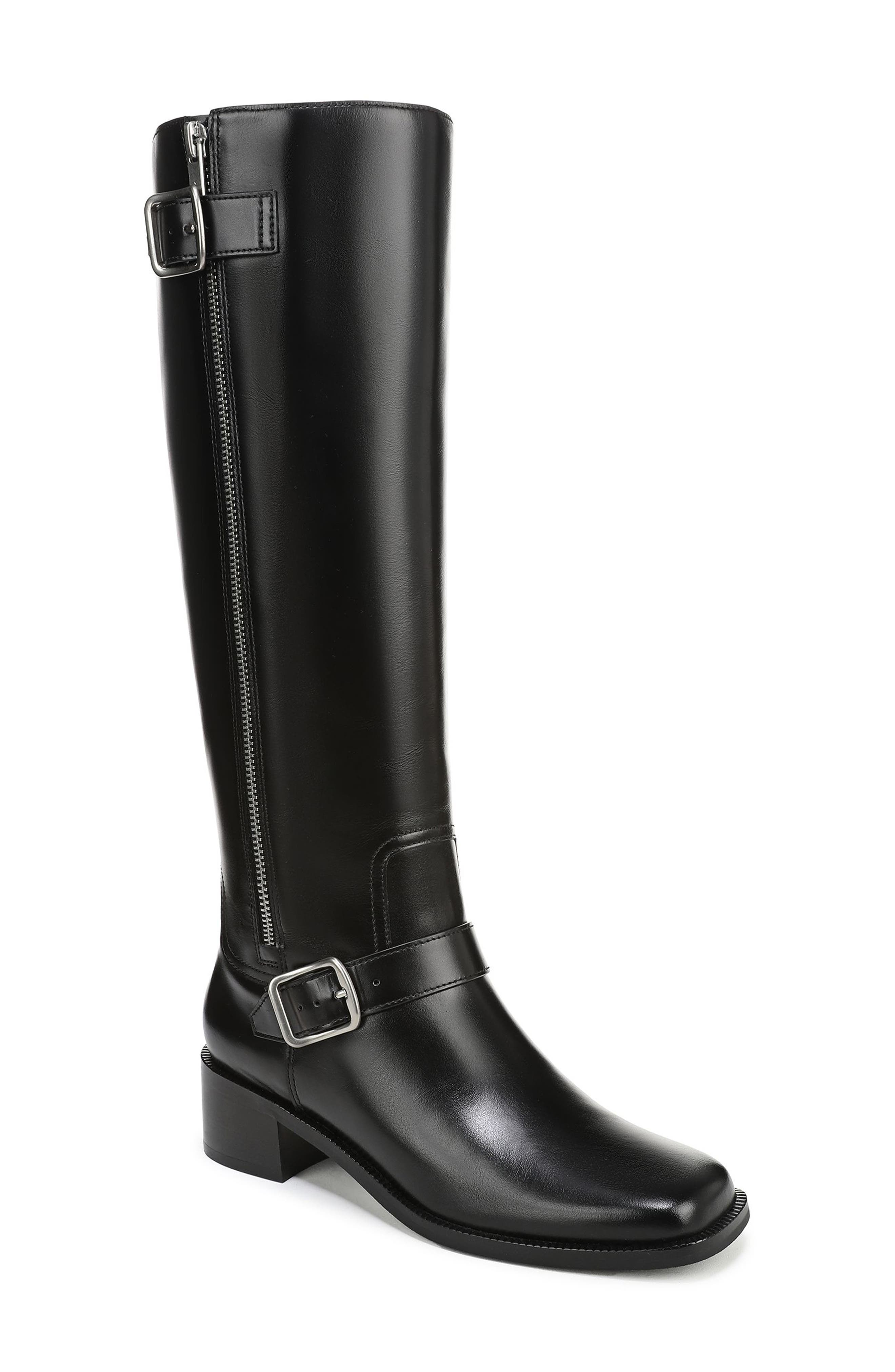 Vince Leighton Knee High Boot, Main, color, Black Regular Calf