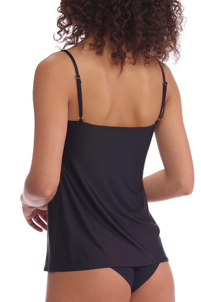 Faux Silk Camisole, Alternate, color, BLACK