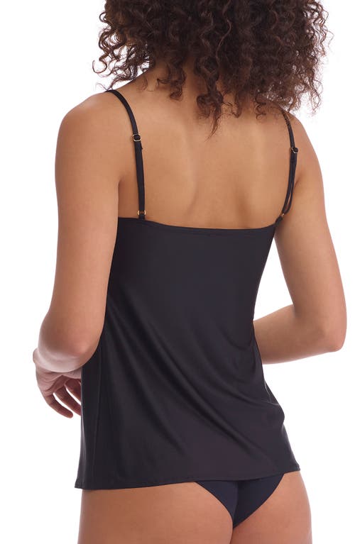 Commando Classic Mini Cami Slip Dress In Black In Black