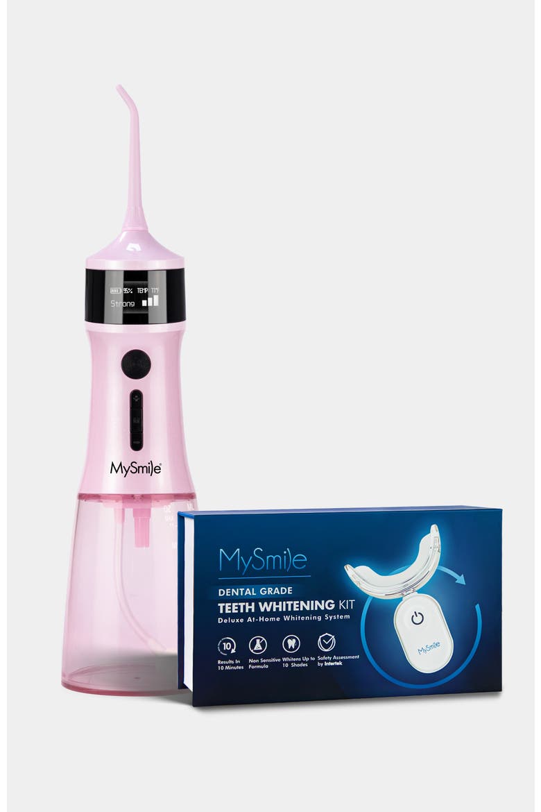 Everyday Smile Bundle - Water Flosser and Teeth Whitening Kit, Main, color, Pink