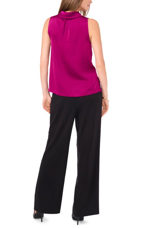 Vince Camuto Hammered Satin Sleeveless Cowl Neck Top