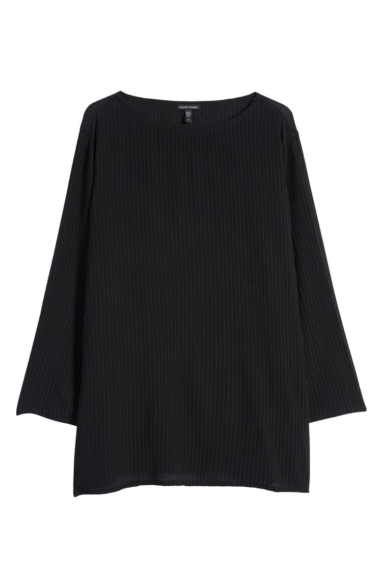 Eileen Fisher Bateau Neck Silk Tunic, Alternate, color,