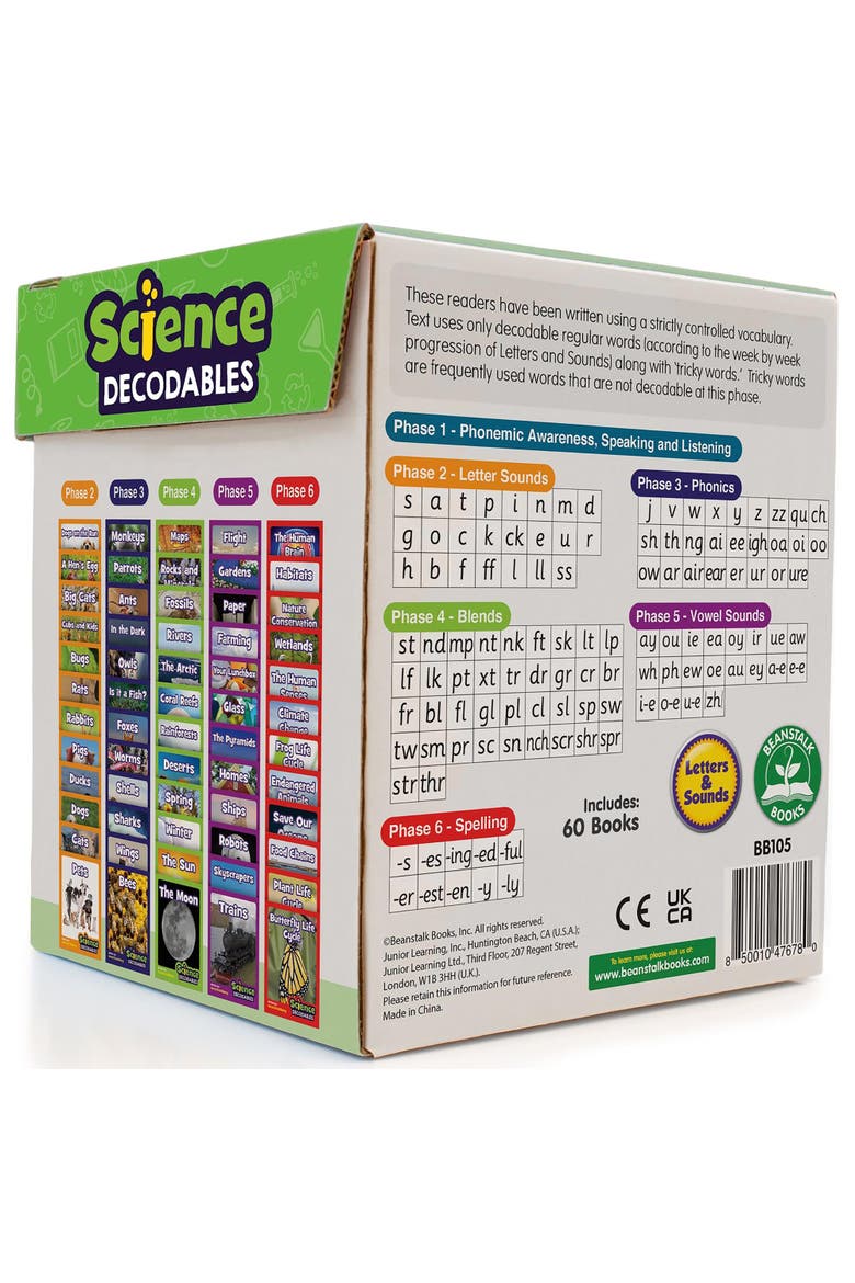 Science Decodables Nonfiction Boxed Educational Learning Set, Alternate, color, Multicolored