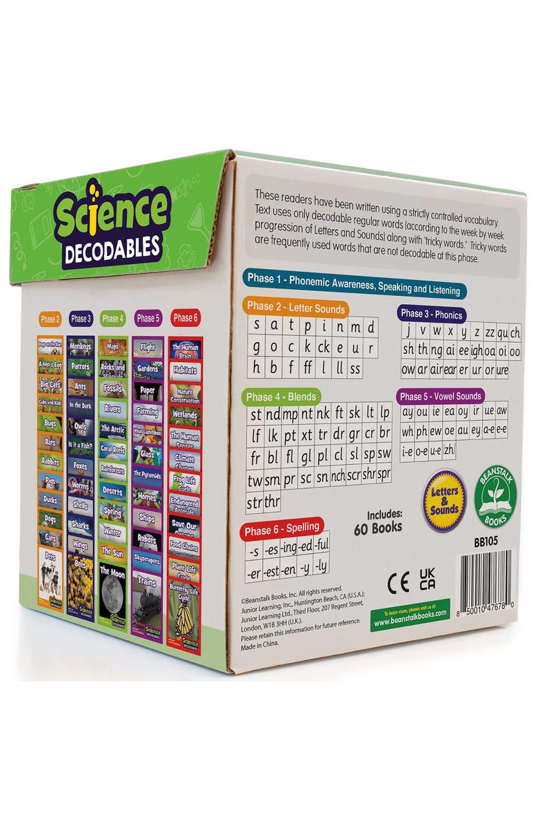 Junior Learning Science Decodables Nonfiction Boxed Educational Learning Set, Alternate, color, Multicolored