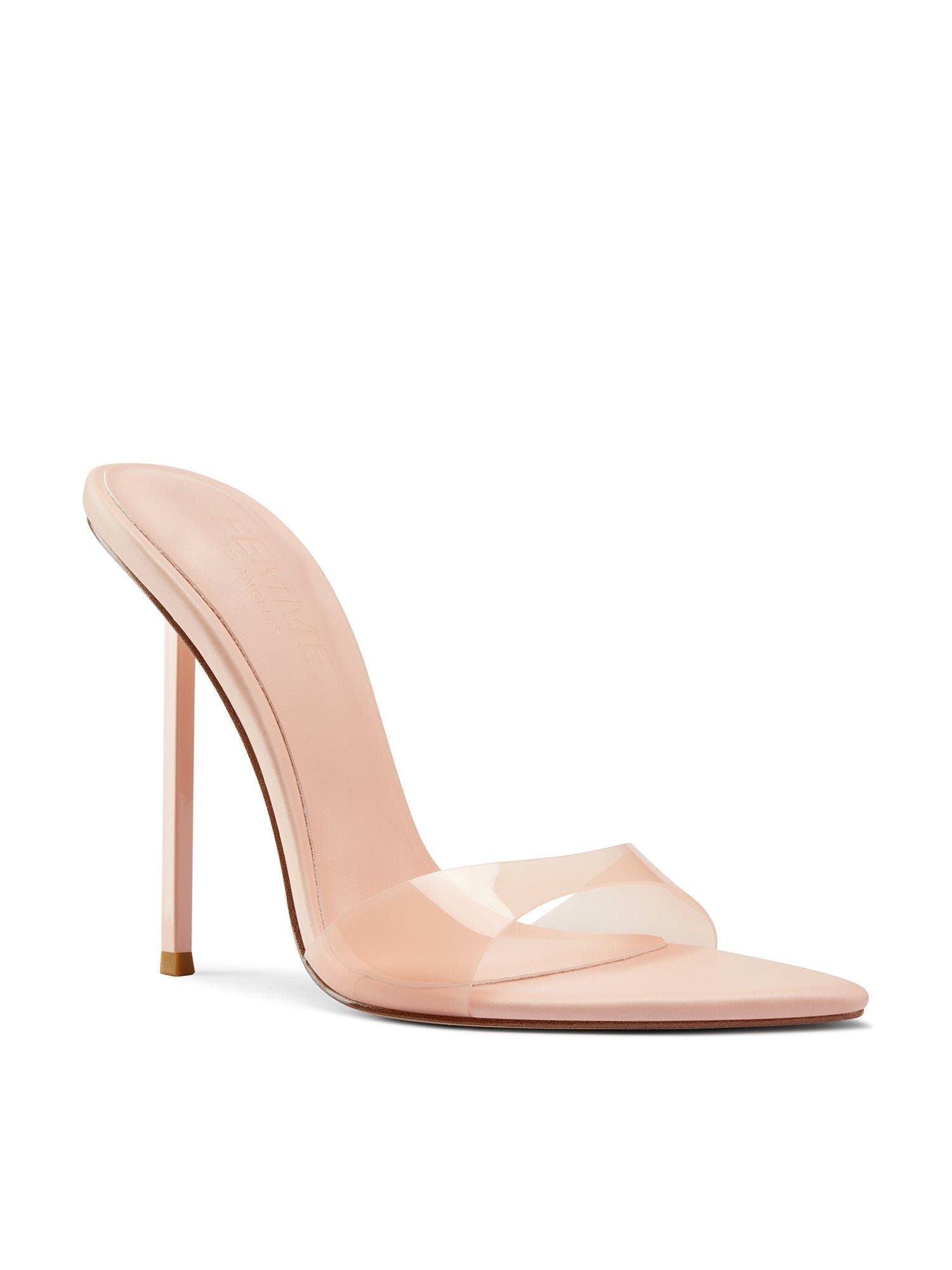 Whiskey PVC Mule, Alternate, color, Peach
