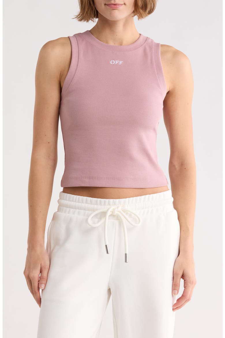 Row Cotton Blend Ribbed Tank, Main, color, WOODROSE