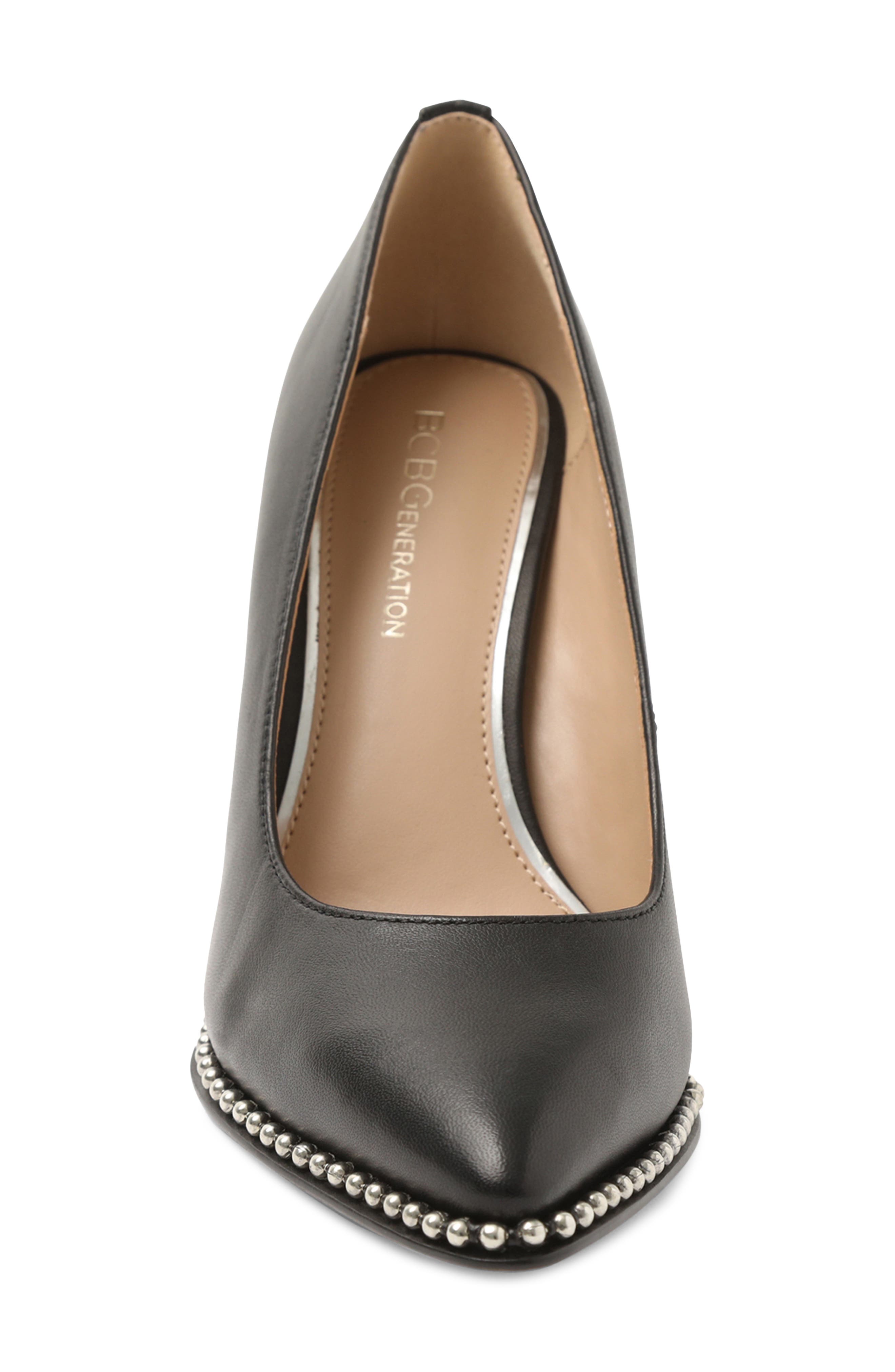 BCBGeneration Holli Pointed Toe Pump, Alternate, color, Black Leather