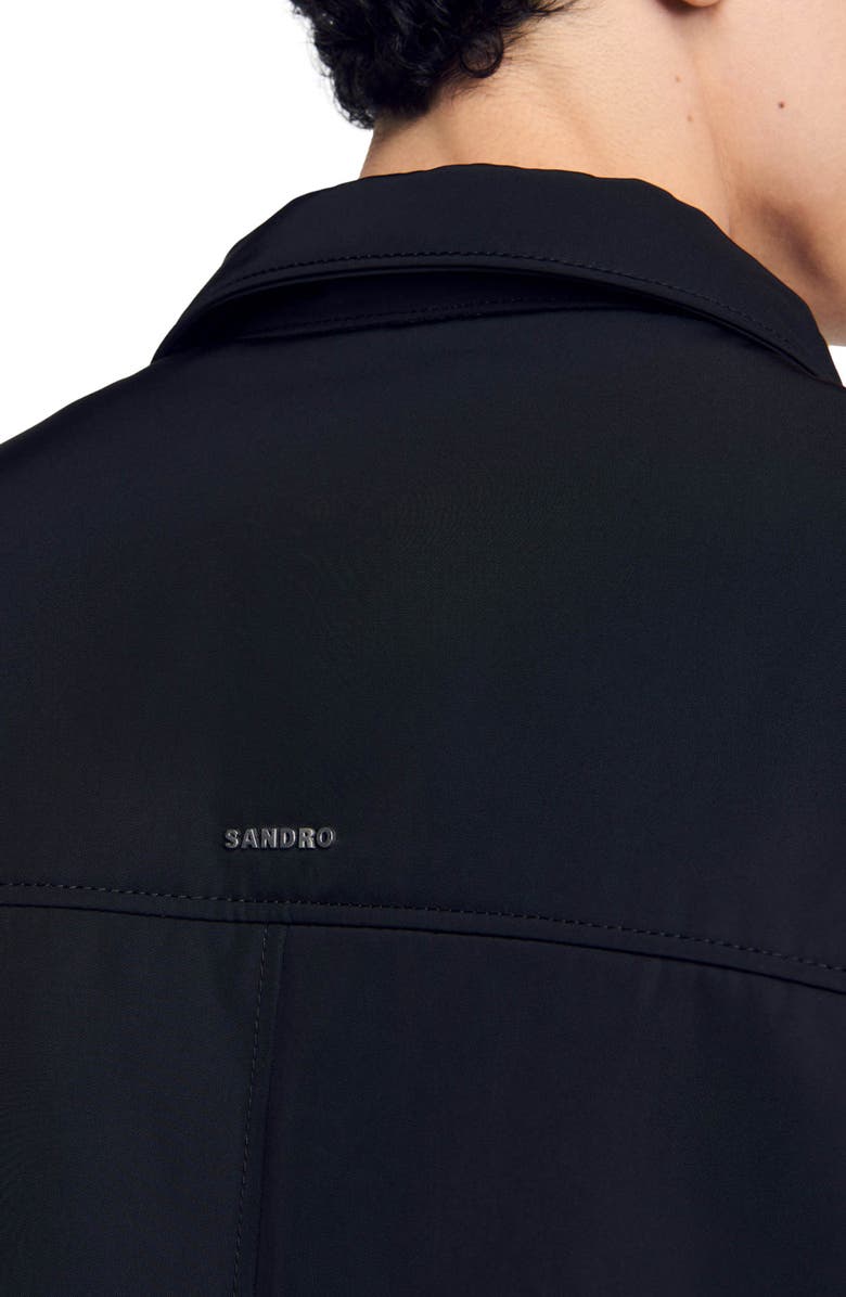 SANDRO Quilted zip jacket, Alternate, color, 