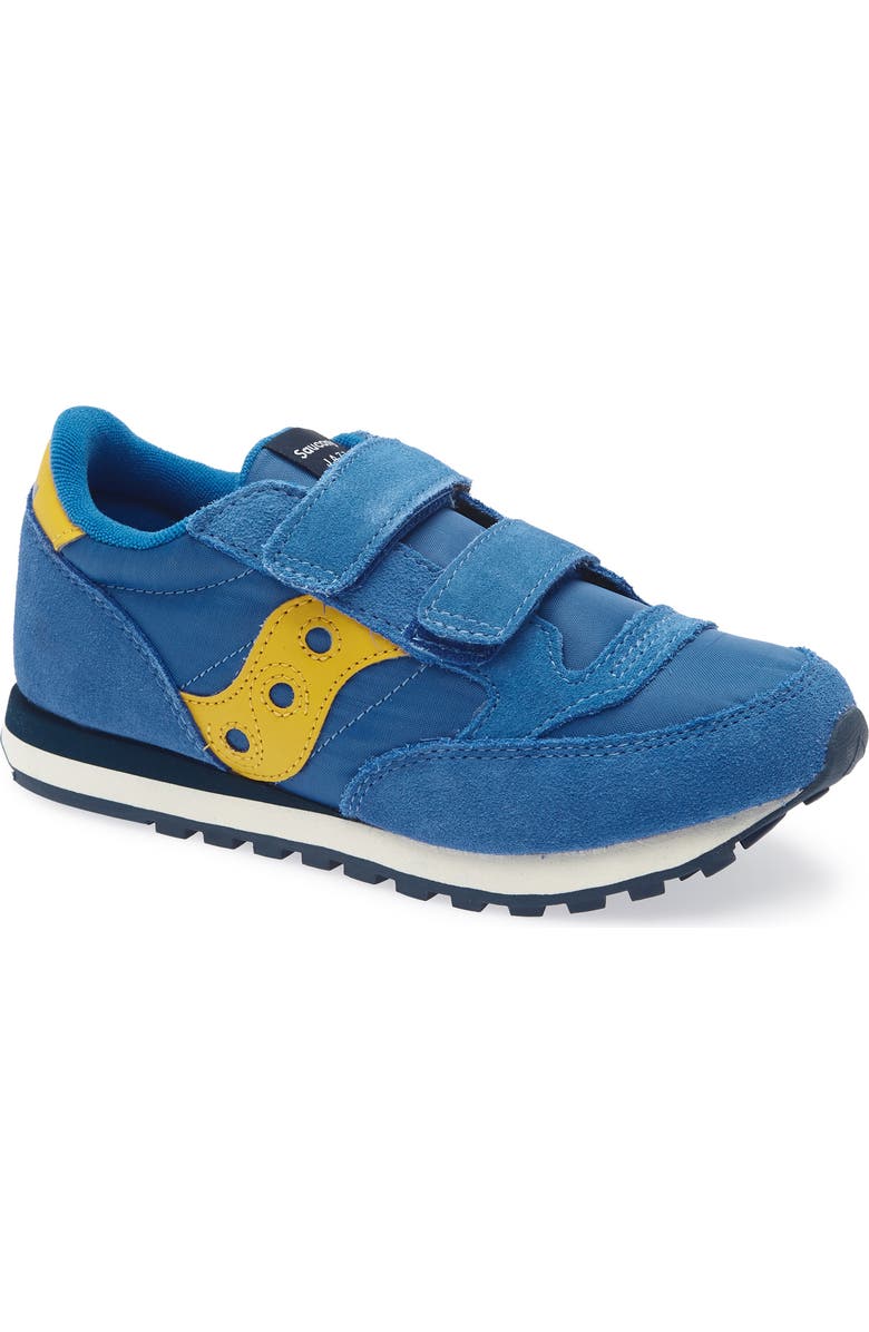 Saucony Jazz Double Hook & Loop Sneaker, Main, color, Blue/ Yellow