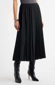 Pleated Midi Skirt