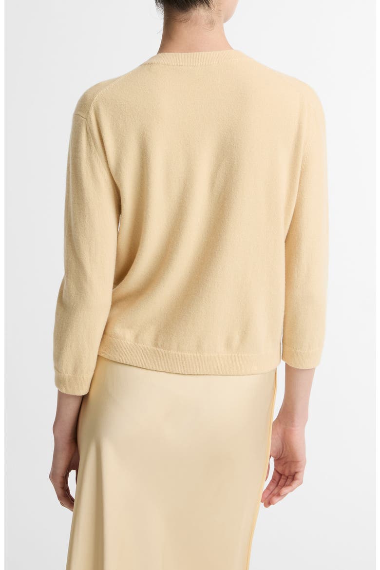 Pocket Wool & Cashmere Blend Cardigan, Alternate, color, CHAMOMILE