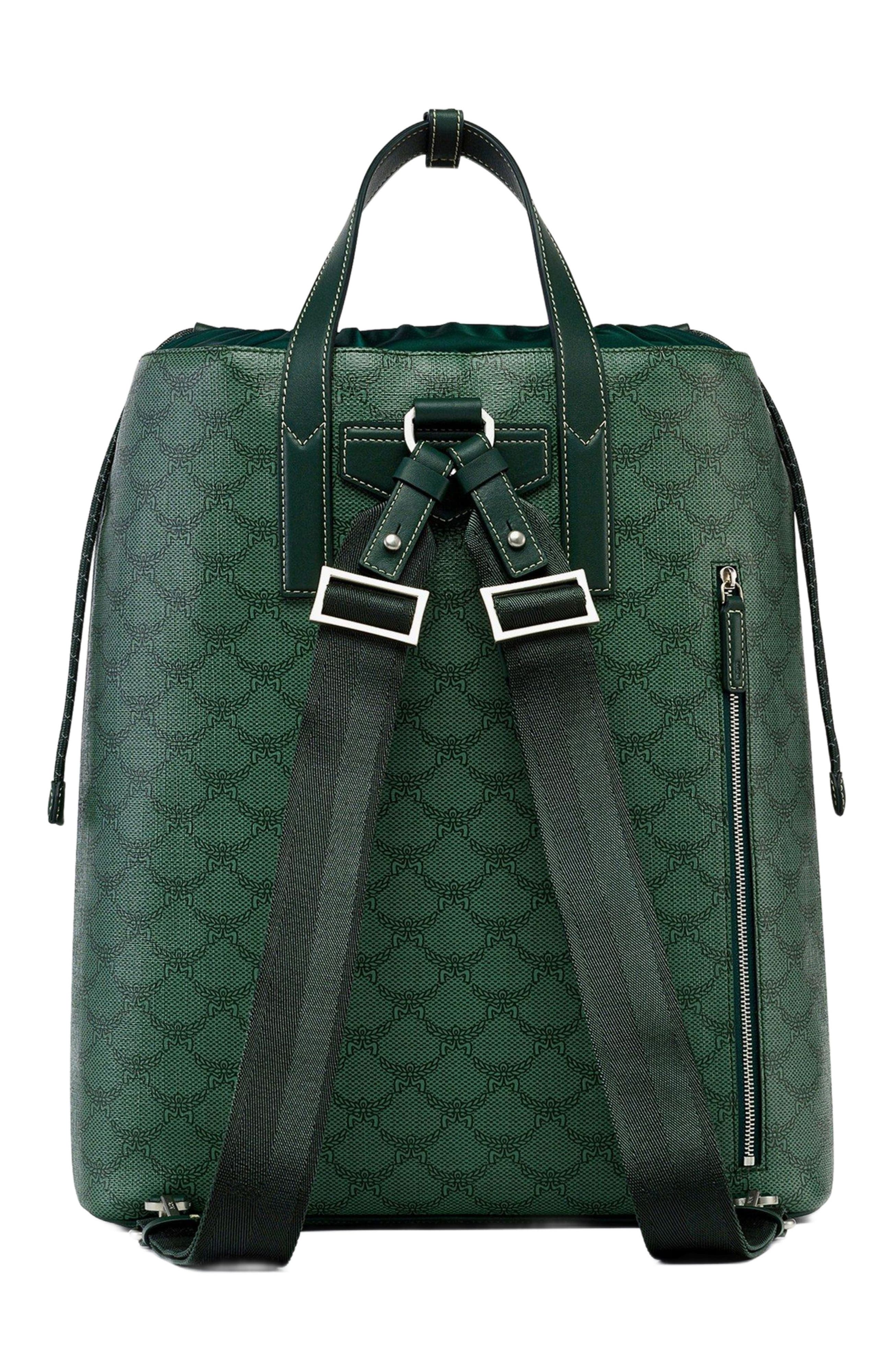 MCM Himmel Drawstring Backpack in Lauretos, Alternate, color, 