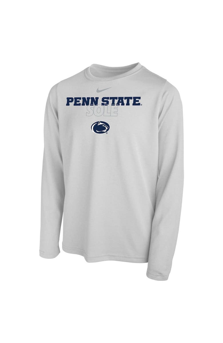 Nike Youth Nike  White Penn State Nittany Lions 2023 On Court Sole Bench T-Shirt, Alternate, color, 