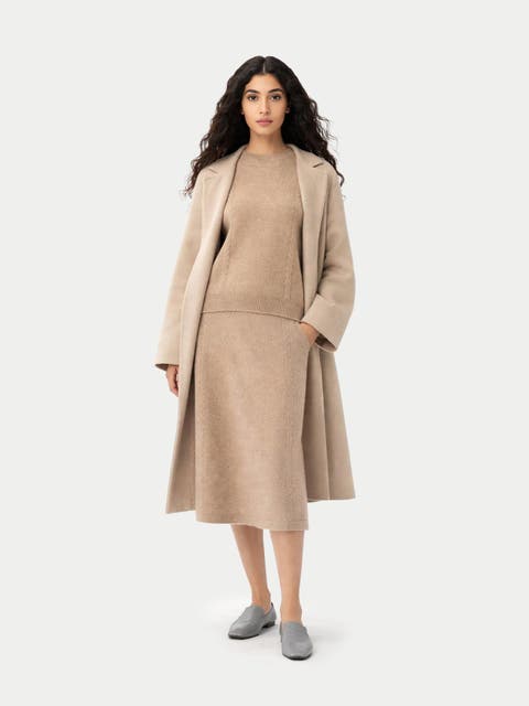 A-Line Cashmere Knitted Skirt