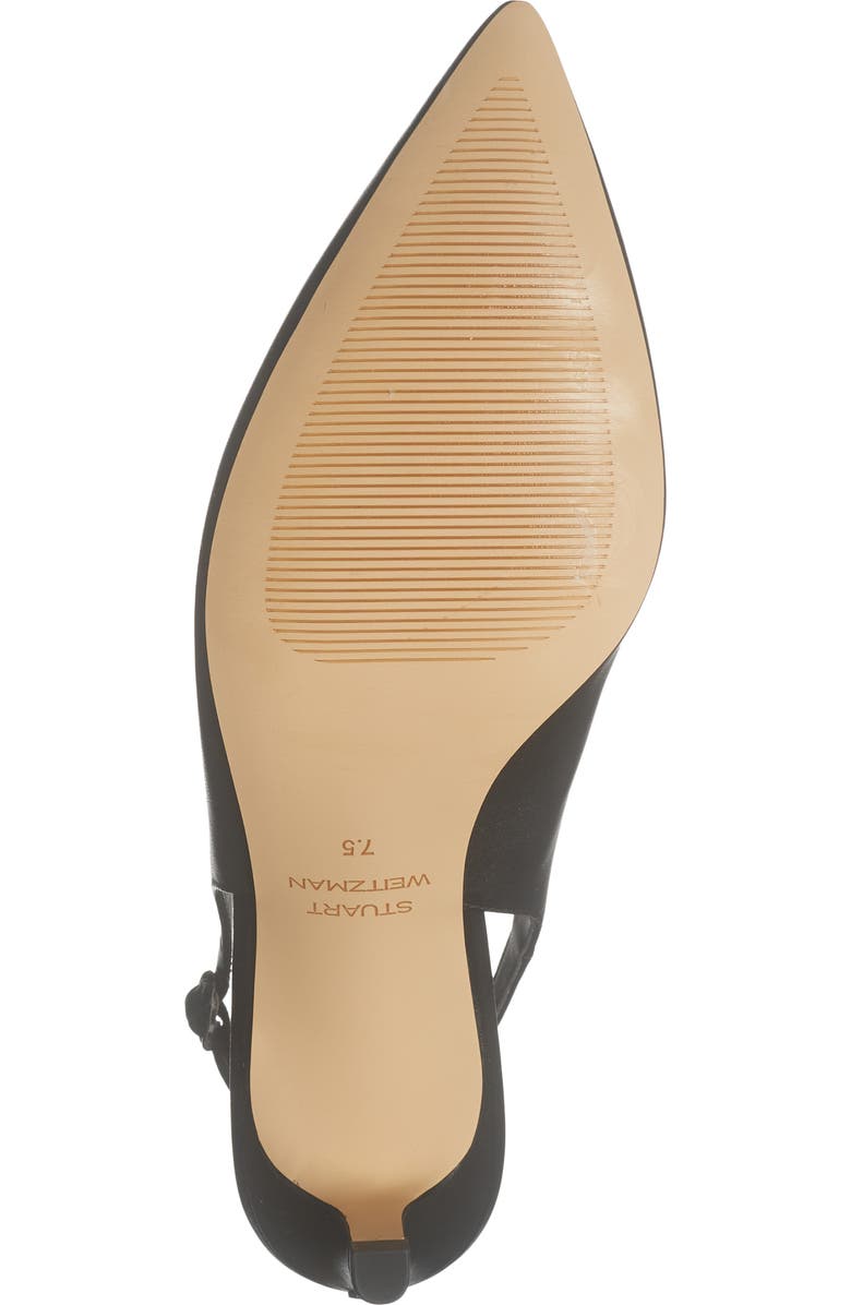 Stuart Weitzman Dancer 50 Kitten Heel Slingback Pump, Alternate, color, Black