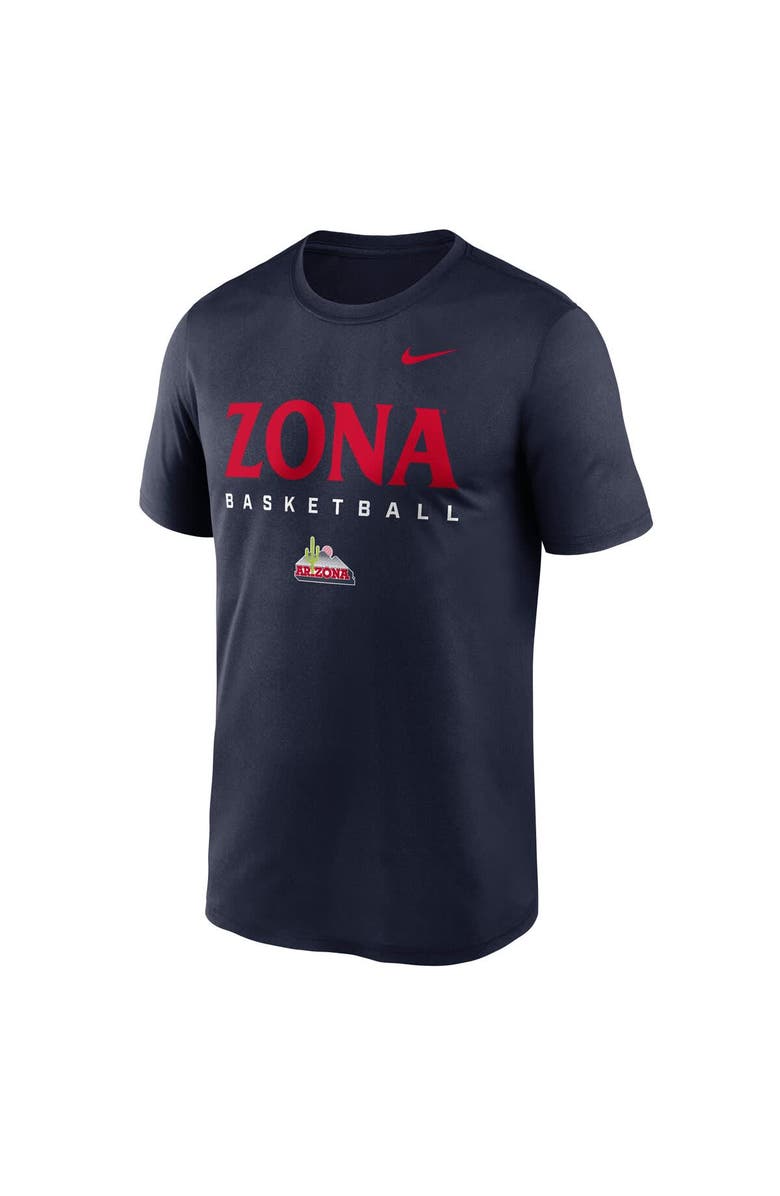 Nike Men's Nike Navy Arizona Wildcats 2025 Courtside Basketball Legend Dri-FIT T-Shirt, Alternate, color, Navy