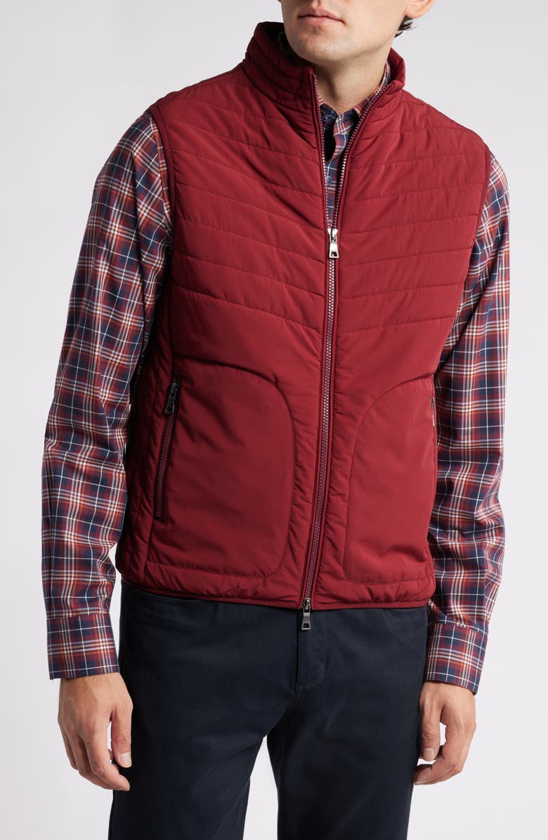 Scott Barber Water Resistant Stretch Nylon Puffer Vest, Alternate, color, 