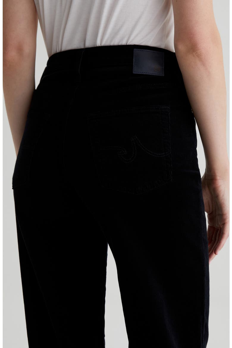 Kora High Waist Wide Leg Corduroy Jeans, Alternate, color, SUPER BLACK