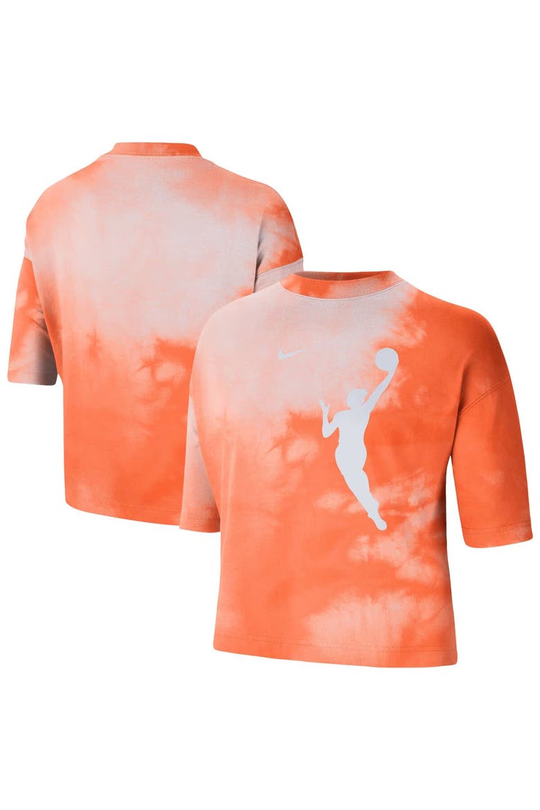 Women's Nike Orange WNBA Team 13 Shadow-Dye Boxy Cropped T-Shirt, Main, color, Orange