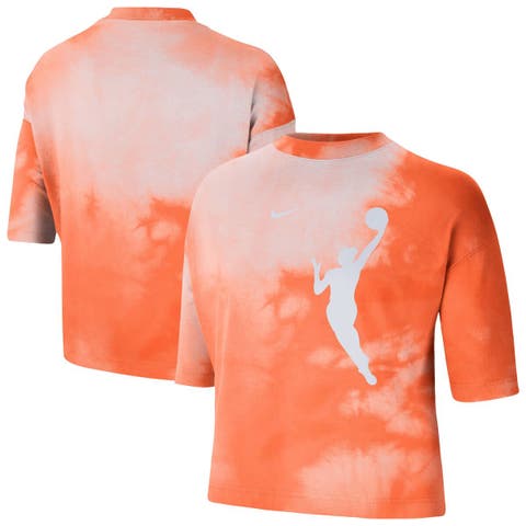 Women's Nike Orange WNBA Team 13 Shadow-Dye Boxy Cropped T-Shirt