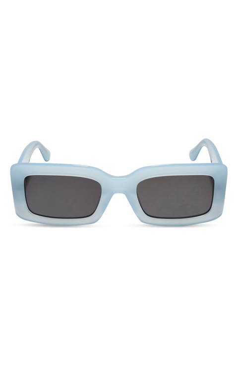 Indy 51mm Polarized Rectangular Sunglasses