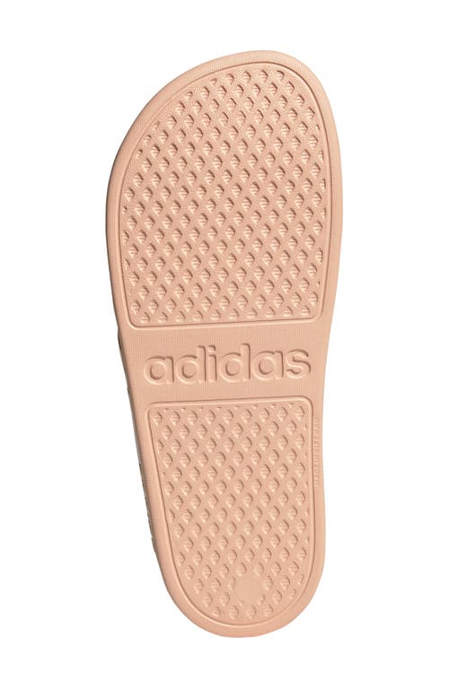 Adidas Originals Adidas Adilette Aqua Slide Sandal In Powder Coral/coral/coral