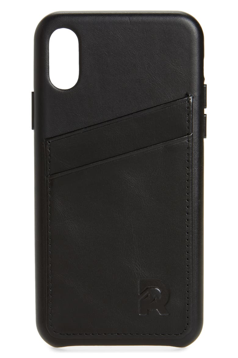 Card Case iPhone X/XS Case, Main, color, BLACK