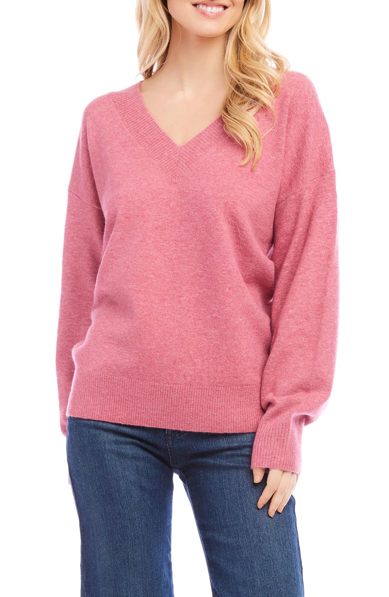 Karen Kane Oversize V-Neck Sweater, Main, color,