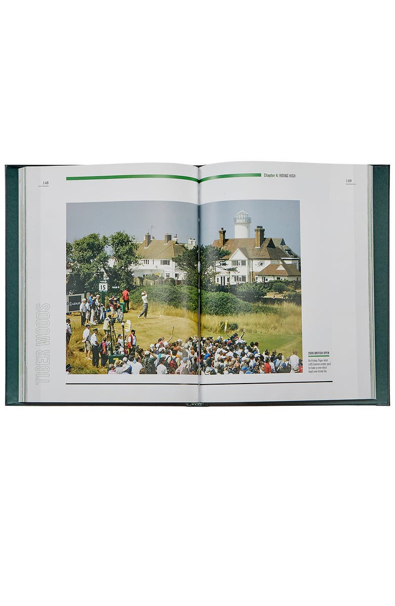 Graphic Image Tiger Woods Celebrating 25 Years on the PGA Tour Leather Edition, Alternate, color, Green