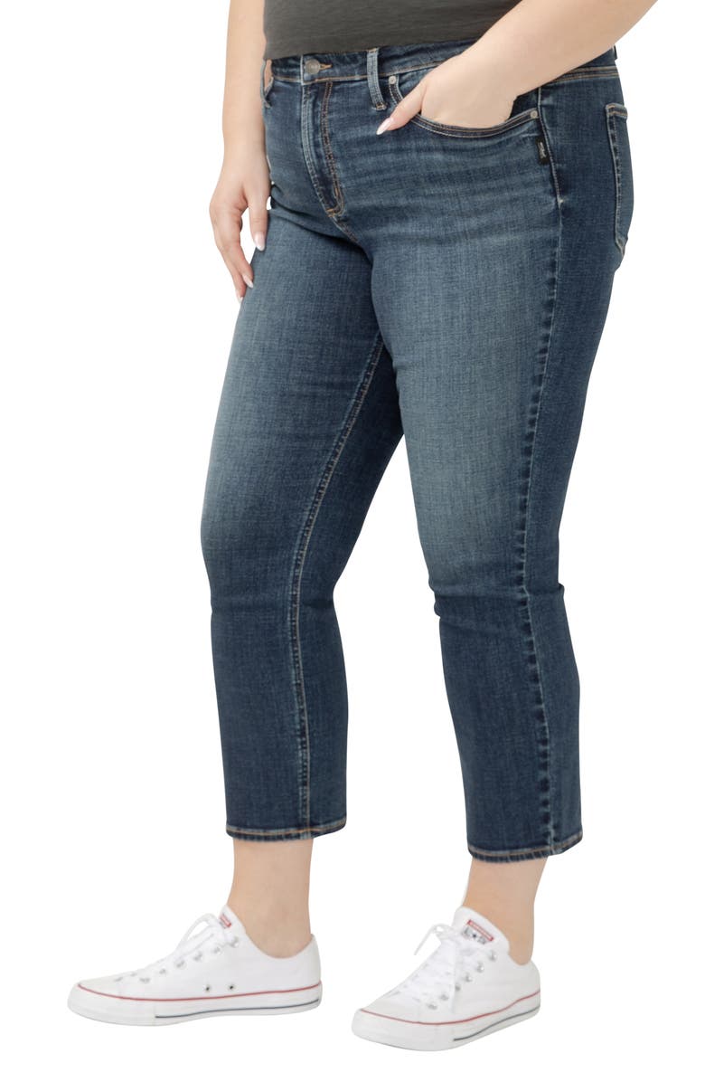 Silver Jeans Co. Most Wanted Ankle Straight Leg Jeans, Alternate, color, Indigo