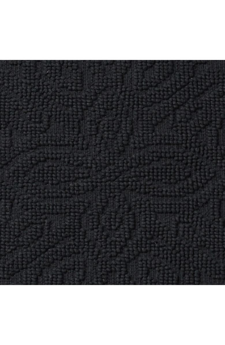 French Connection Nellore Fringe 2-Piece Bath Rug, Alternate, color, Black