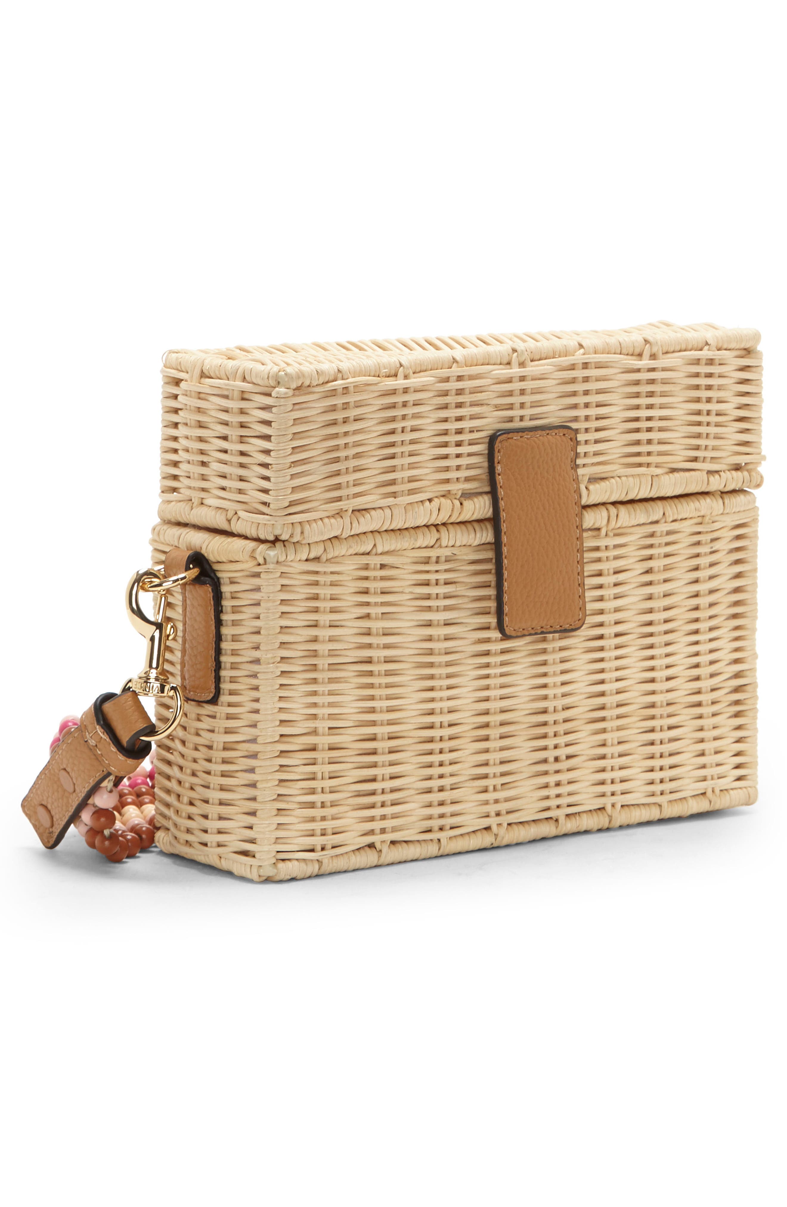 Vince Camuto Hale Wicker Crossbody Bag, Alternate, color, 
