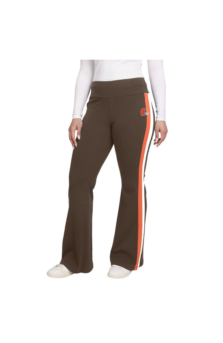 WEAR by Erin Andrews Women's WEAR by Erin Andrews Brown Cleveland Browns Yoga Pants, Alternate, color, 