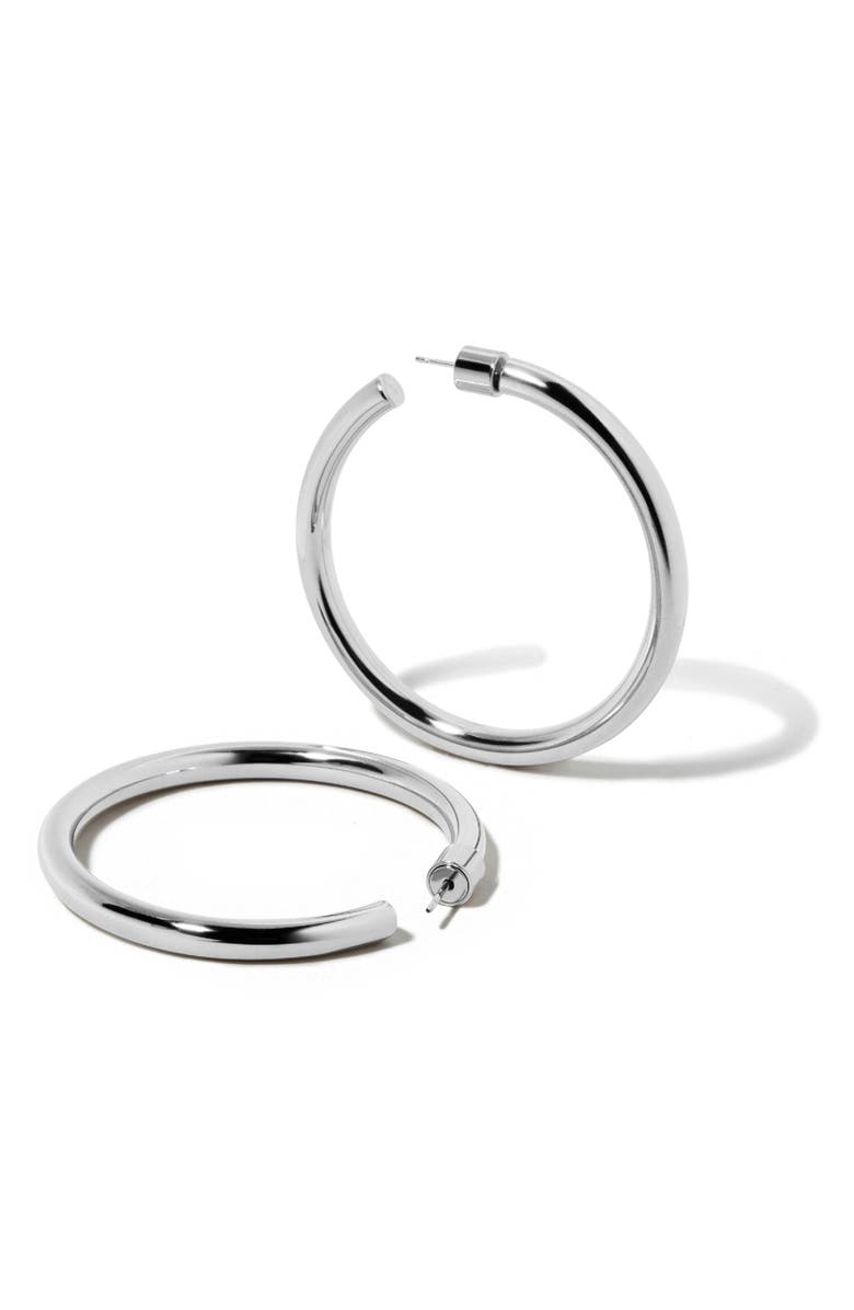 Jennifer Fisher Lilly Baby Hoops, 1.5-Inch, Alternate, color, Silver