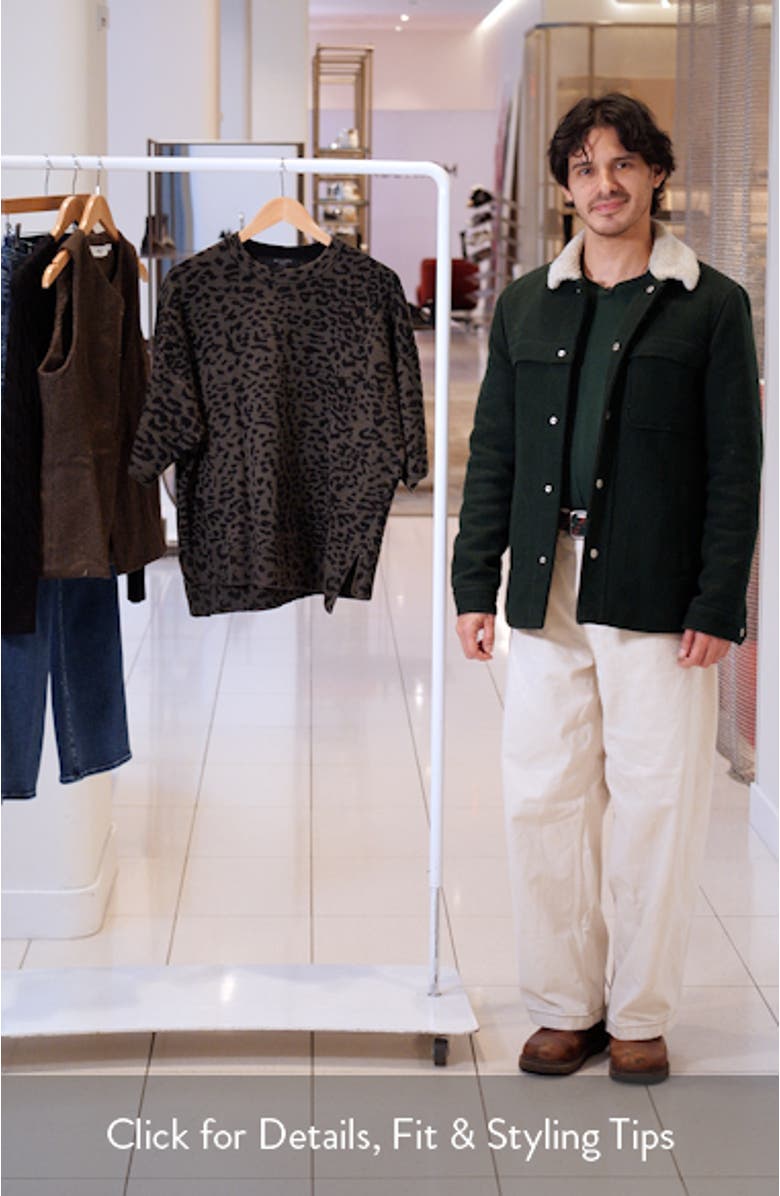 Lenny Animal Print Cotton T-Shirt, sales video thumbnail