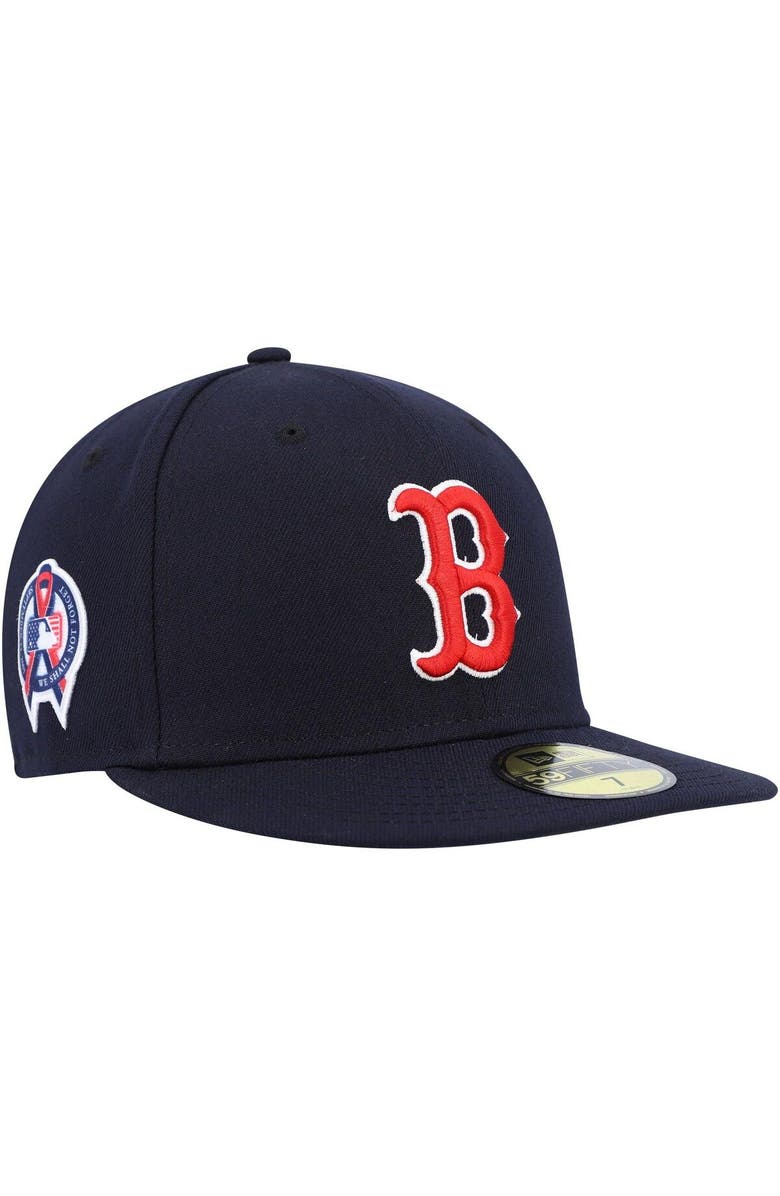 New Era Men's New Era Navy Boston Red Sox 9/11 Memorial Side Patch 59FIFTY Fitted Hat, Main, color, Navy