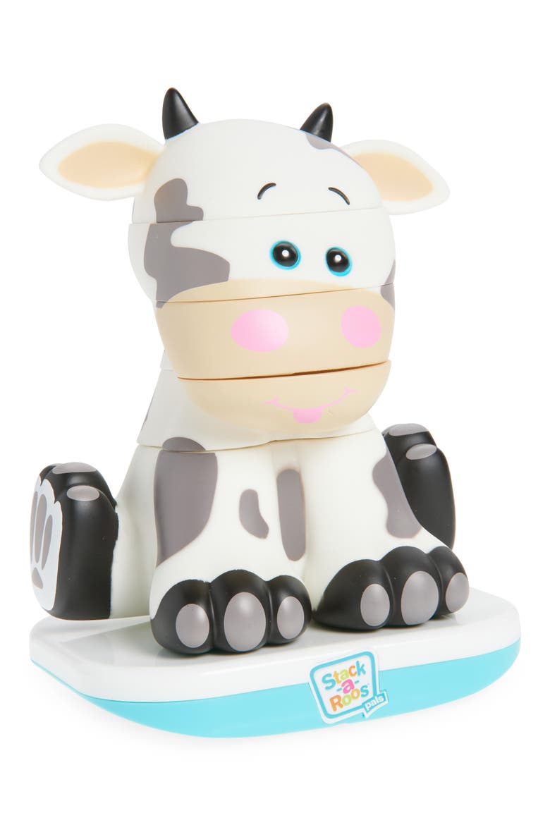 Baby Cow Learning Toy, Main, color, WHITE